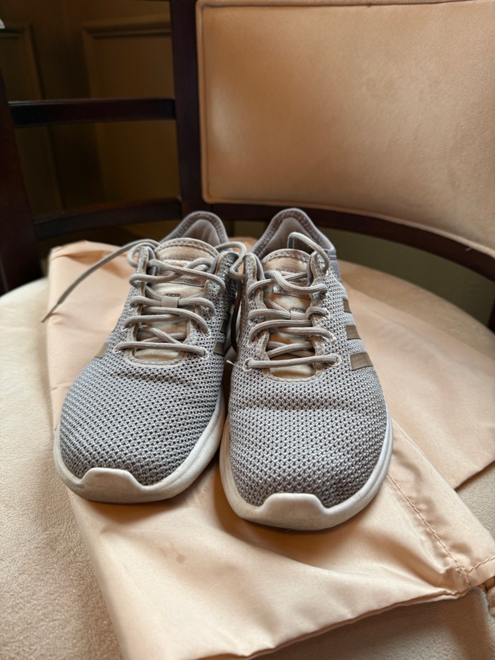 Women’s Addidas  Knit Sneakers in gray